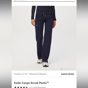 Figs Kade Cargo Scrub Pant. Small.